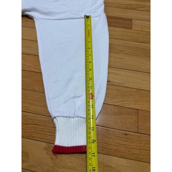 Vintage Christmas Dog Sweatshirt XL White Holiday Puppies Made in Korea - Picture 6 of 9